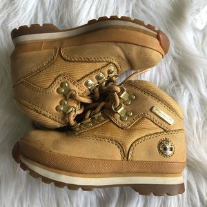 Leather Timberland Boots EUC! Girl/Toddler 9’s